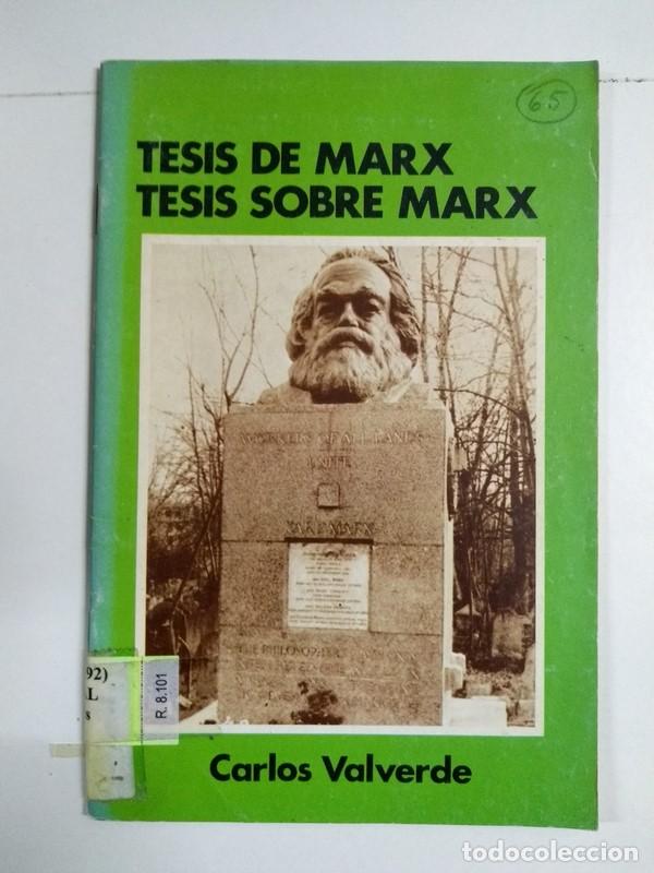 Libros de segunda mano: Tesis de Marx. Tesis sobre Marx - Carlos Valverde - Foto 1