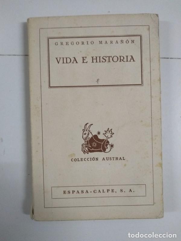 Libros de segunda mano: Vida e historia - Gregorio Mara&ntilde;&oacute;n - Foto 1