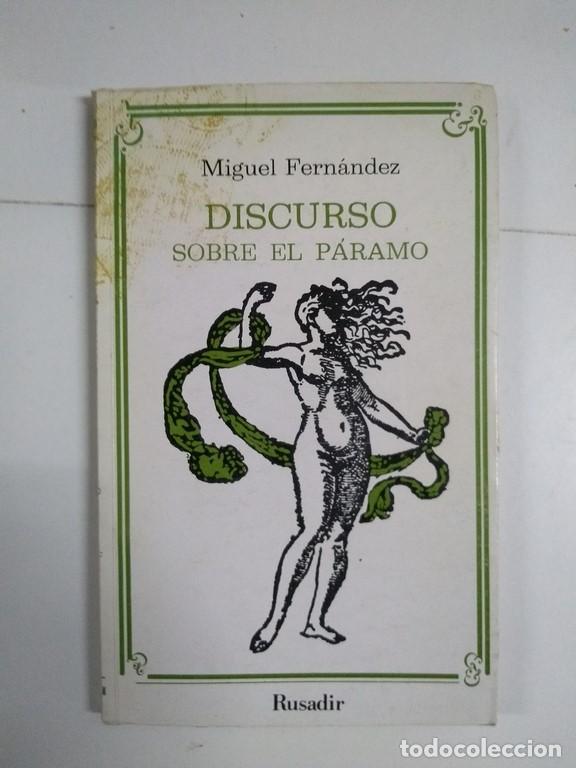 Libros de segunda mano: Discurso sobre el p&aacute;ramo - Miguel Fern&aacute;ndez - Foto 1