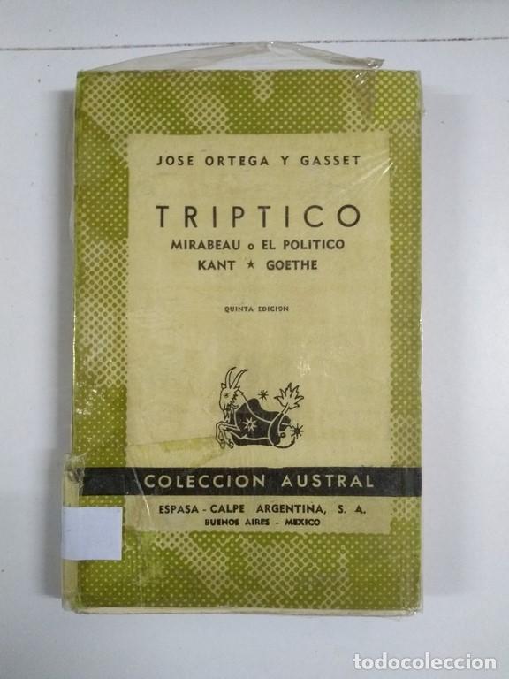 Libros de segunda mano: Triptico - Jos&eacute; Ortega y Gasset - Foto 1
