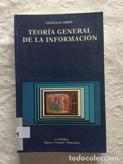 Libros de segunda mano: Teor&iacute;a general de la informaci&oacute;n - Gonzalo Abril - Foto 1