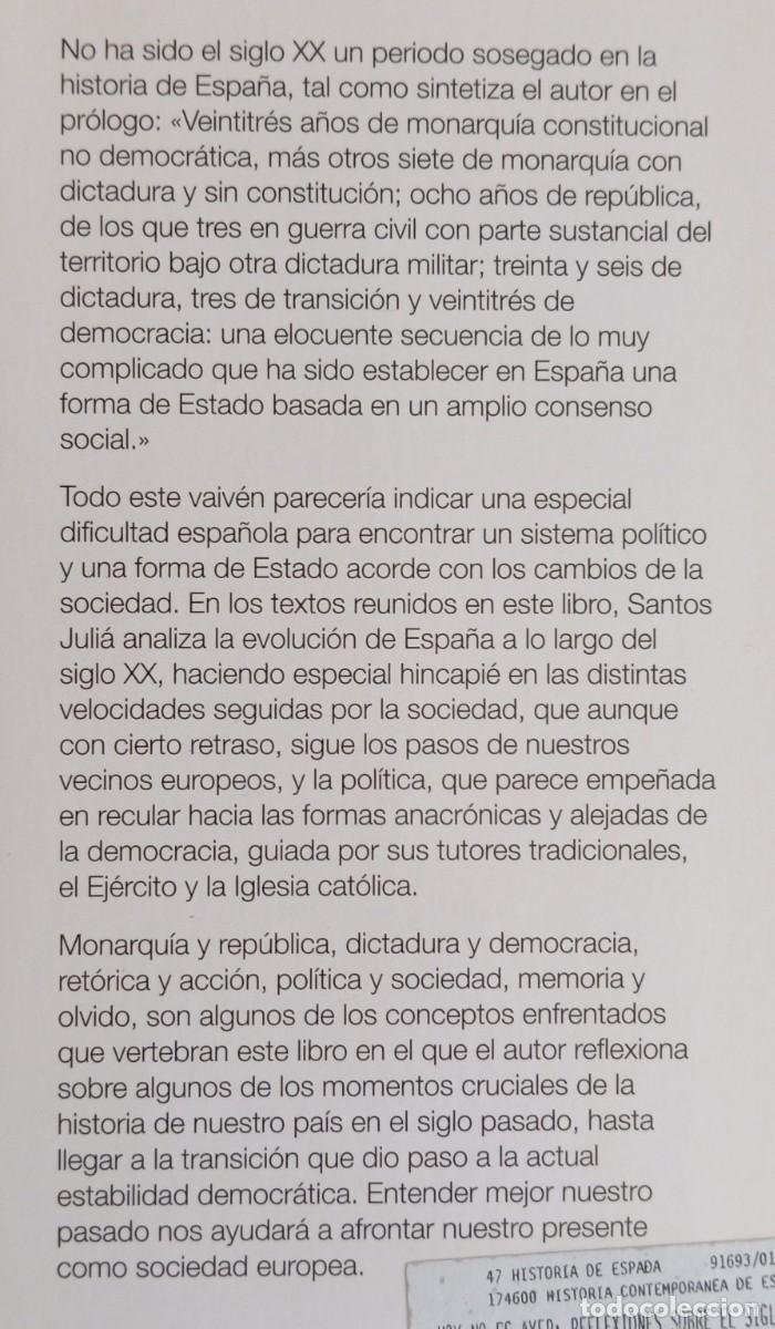 Libros de segunda mano: HOY NO ES AYER - SANTOS JULIA - Foto 2