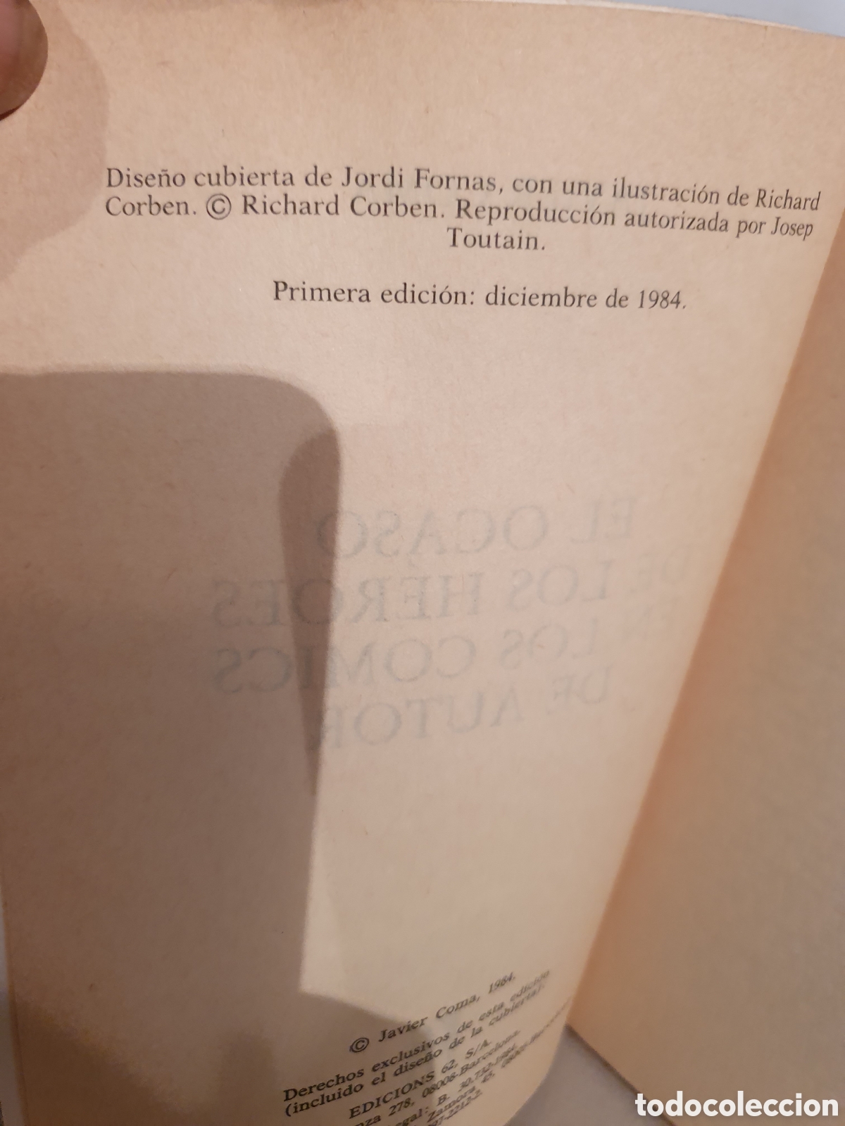 Libros de segunda mano: JAVIER COMA. EL OCASO DE LOS HEROES EN LOS COMICS DE AUTOR. EDICIONES PENINSULA 1984. - Foto 8