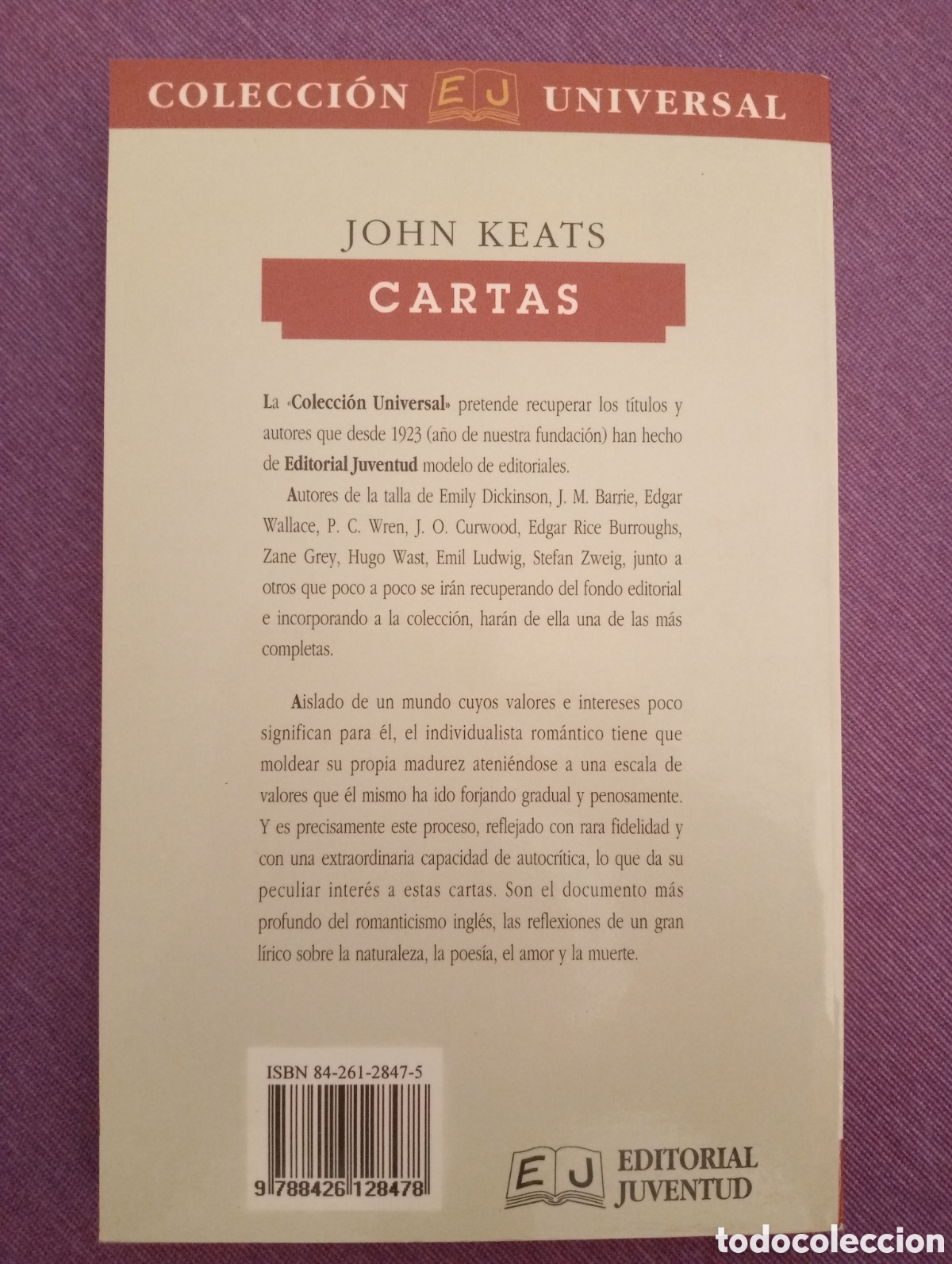 Libros de segunda mano: John Keats .Cartas . Editorial juventud - Foto 2