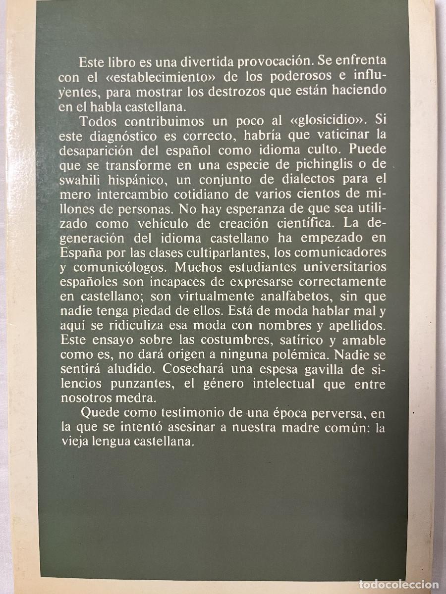 Libros de segunda mano: La perversion del lenguaje. Amando de Miguel - Foto 2