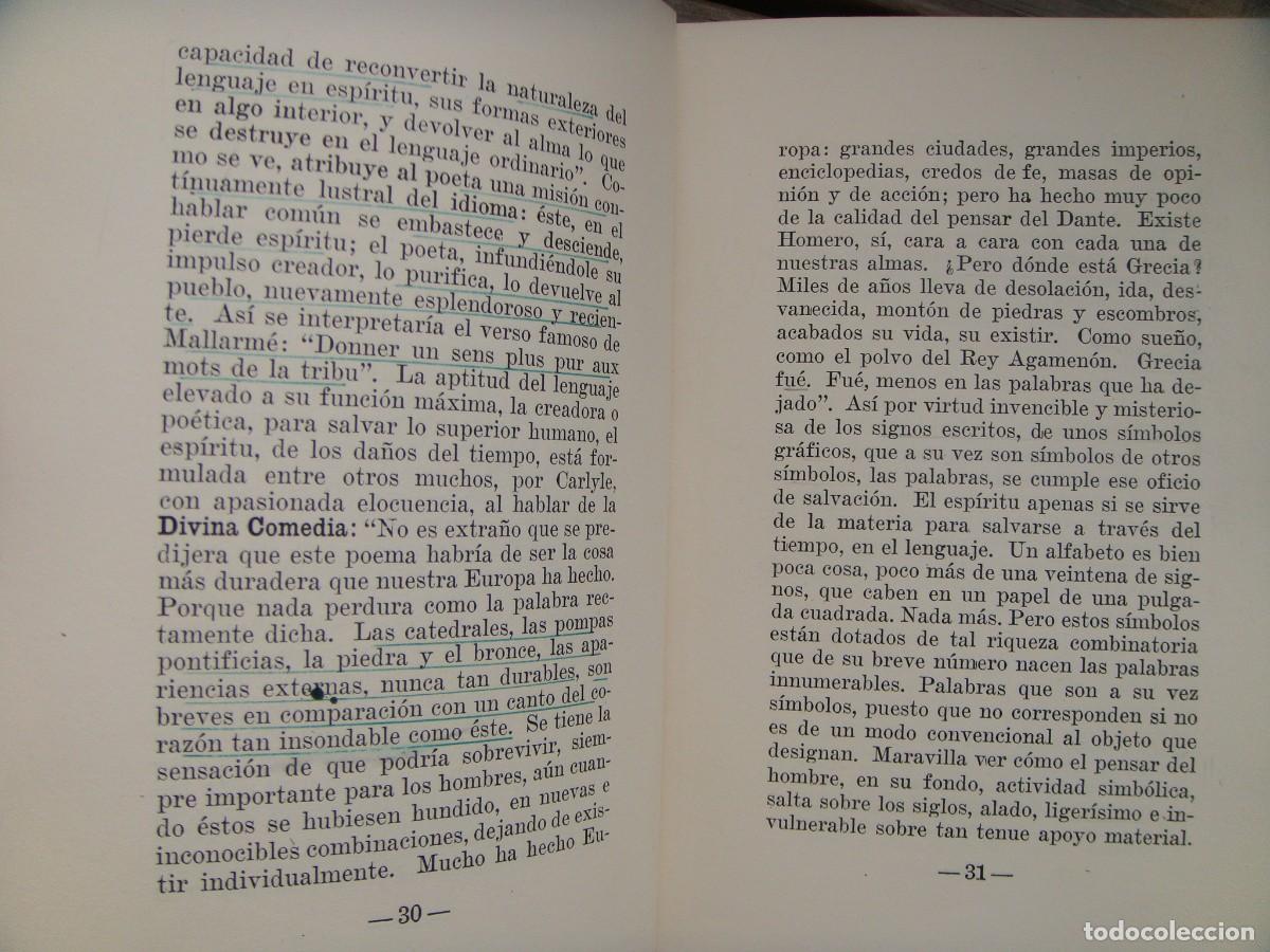 Libros de segunda mano: Pedro Salinas: APRECIO Y DEFENSA DEL LENGUAJE. Discurso... - Foto 4