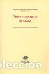 Libros de segunda mano: Textos y con-textos de Clar&iacute;n. - Utt, Roger. - Foto 1