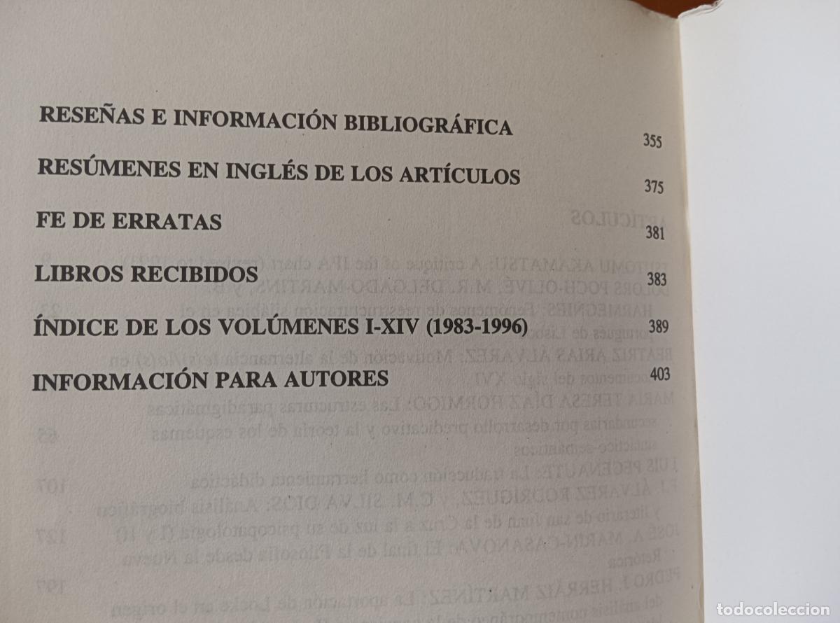 Libros de segunda mano: CONTEXTOS 27-28 UNIVERSIDAD DE LE&Oacute;N 1996. TOMO TESIS.. - Foto 3