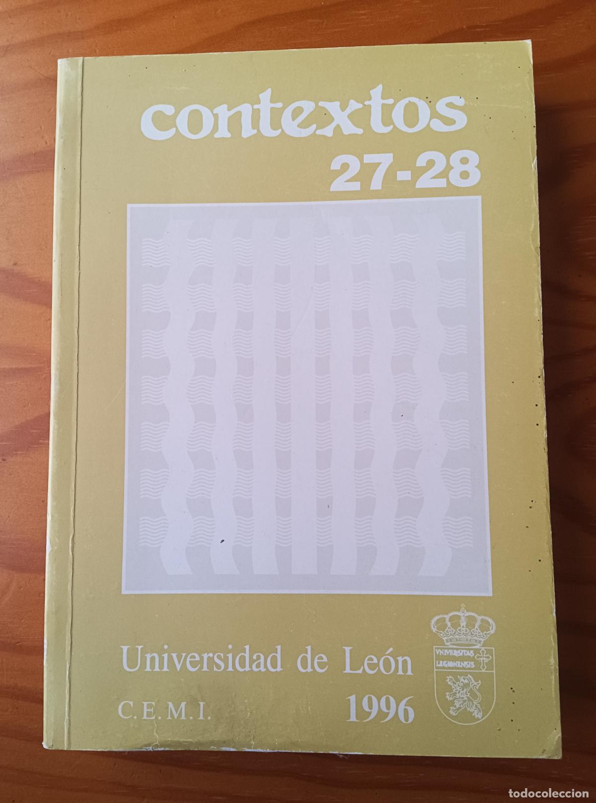 Libros de segunda mano: CONTEXTOS 27-28 UNIVERSIDAD DE LE&Oacute;N 1996. TOMO TESIS.. - Foto 1