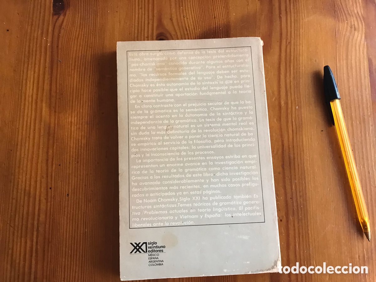 Libros de segunda mano: Sint&aacute;ctica y sem&aacute;ntica en la gram&aacute;tica generativa. Noam Chomsky. - Foto 3