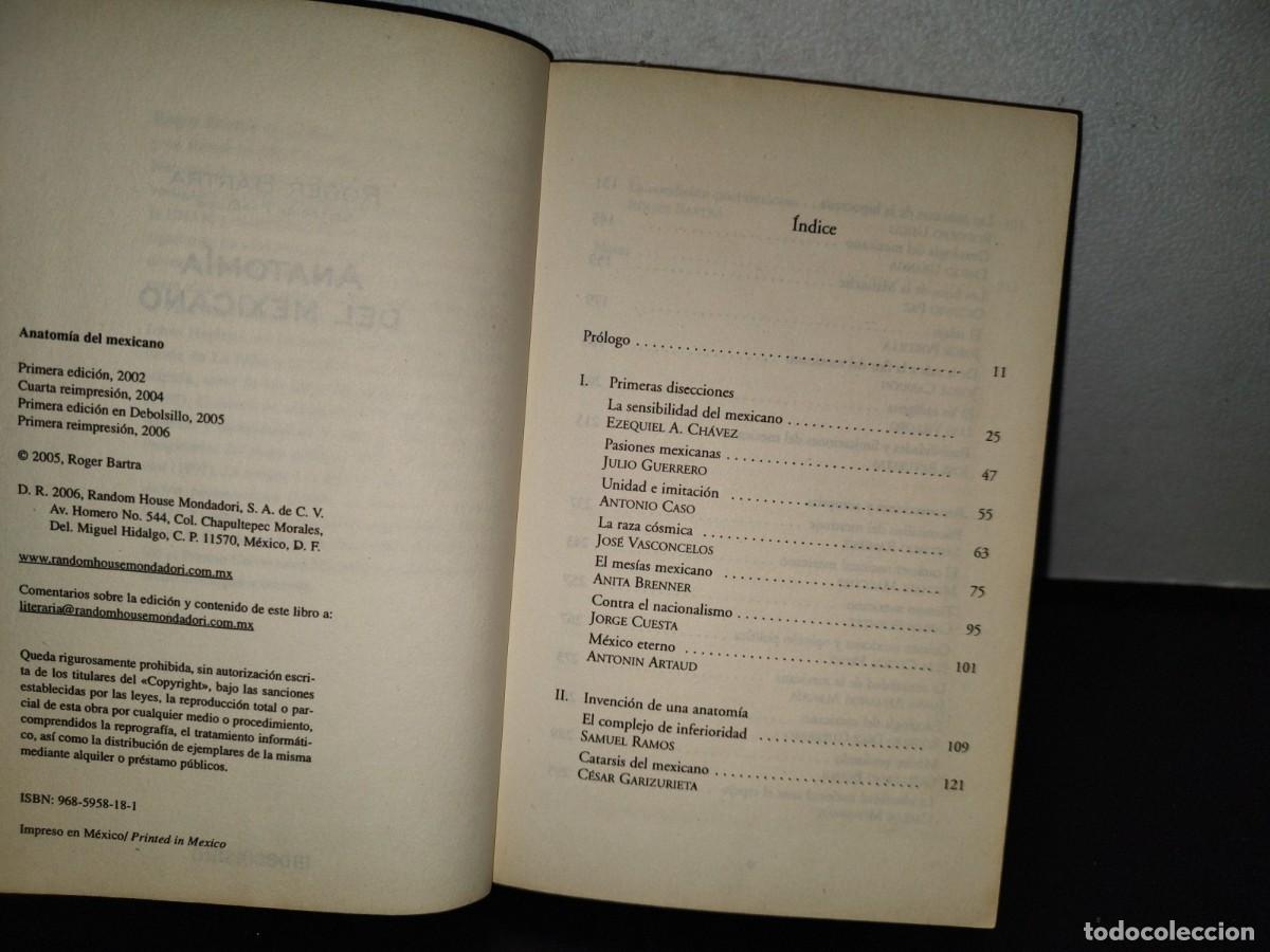 Libros de segunda mano: 124- ANATOM&Iacute;A DEL MEXICANO - ROGER BARTRA - Foto 6