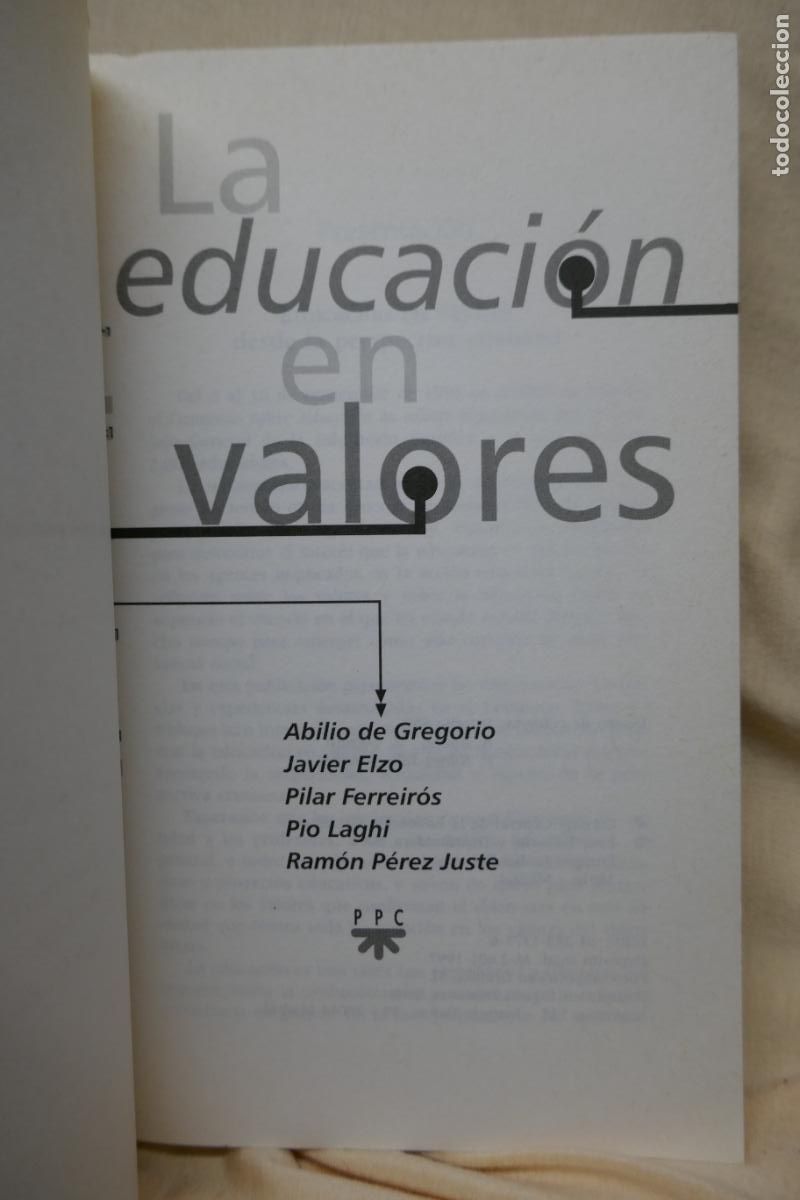 Libros de segunda mano: LA EDUCACI&Oacute;N EN VALORES, de Abilio Gregorio - Foto 4