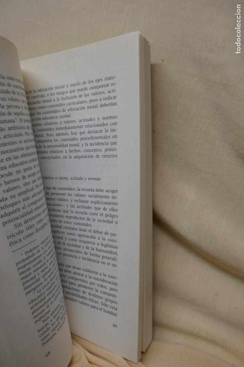 Libros de segunda mano: LA EDUCACI&Oacute;N EN VALORES, de Abilio Gregorio - Foto 7