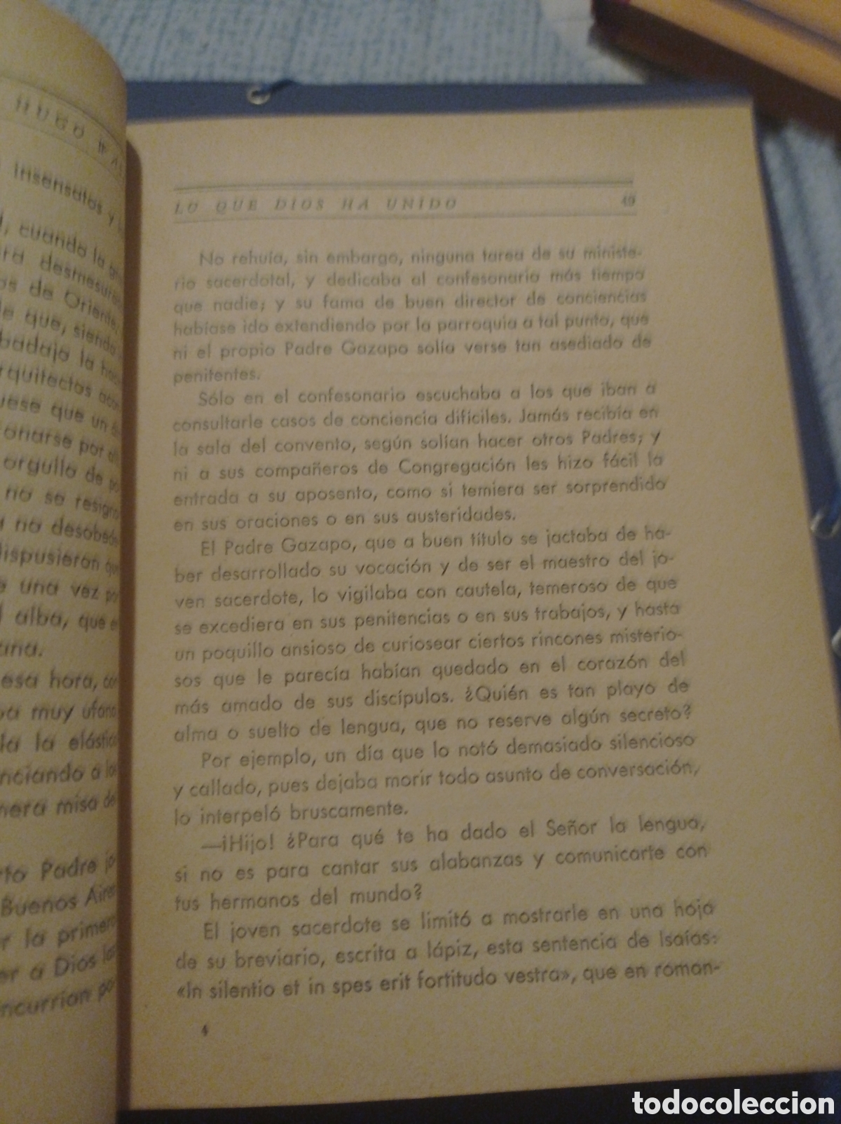 Libros de segunda mano: Lo que Dios ha unido de Hugo wast - Foto 3