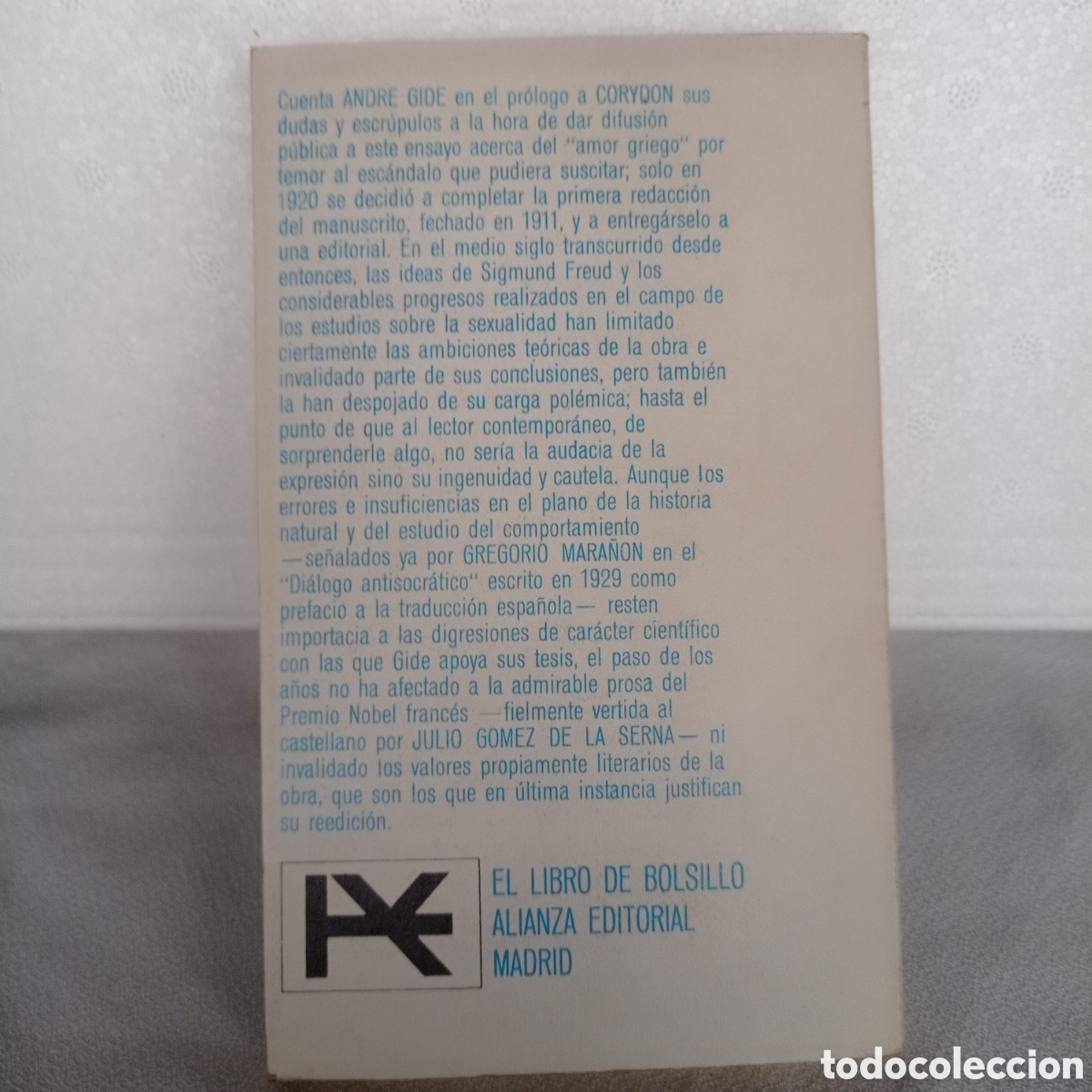 Libros de segunda mano: CORYDON,ENSAYO SOBRE EL &rdquo;AMOR GRIEGO&rdquo;, Andre Gide. - Foto 2
