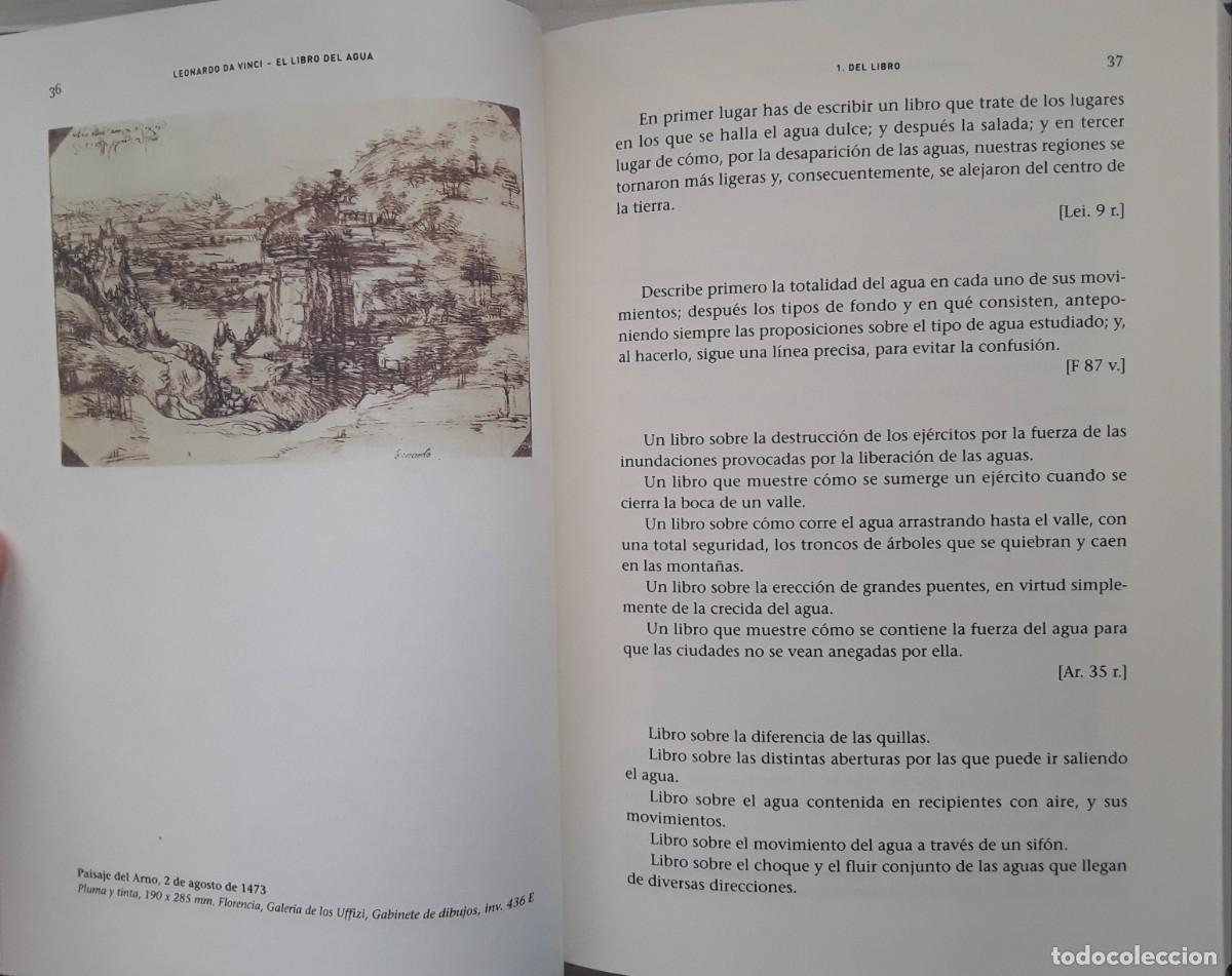 Libros de segunda mano: AL LIBRO DEL AGUA. LEONARDO DA VINCI. ABADA EDITORES. - Foto 7