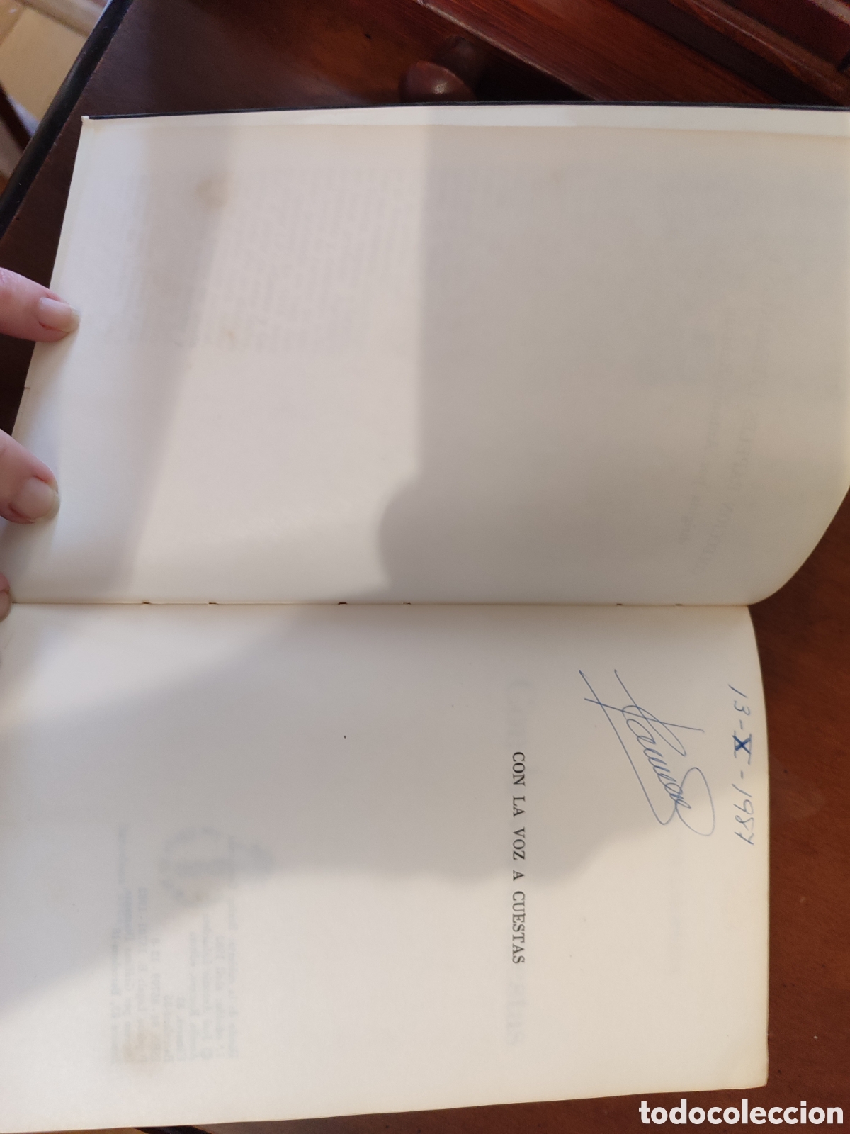 Libros de segunda mano: Con la voz a cuestas. J.A. Labordeta. Primera edici&oacute;n - Foto 5