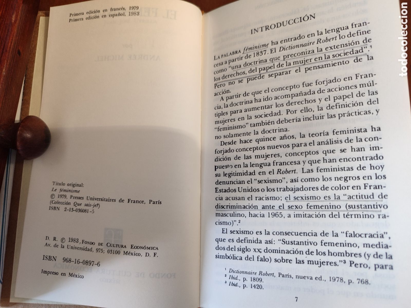 Libros de segunda mano: El Feminismo. Andree Michel - Foto 4