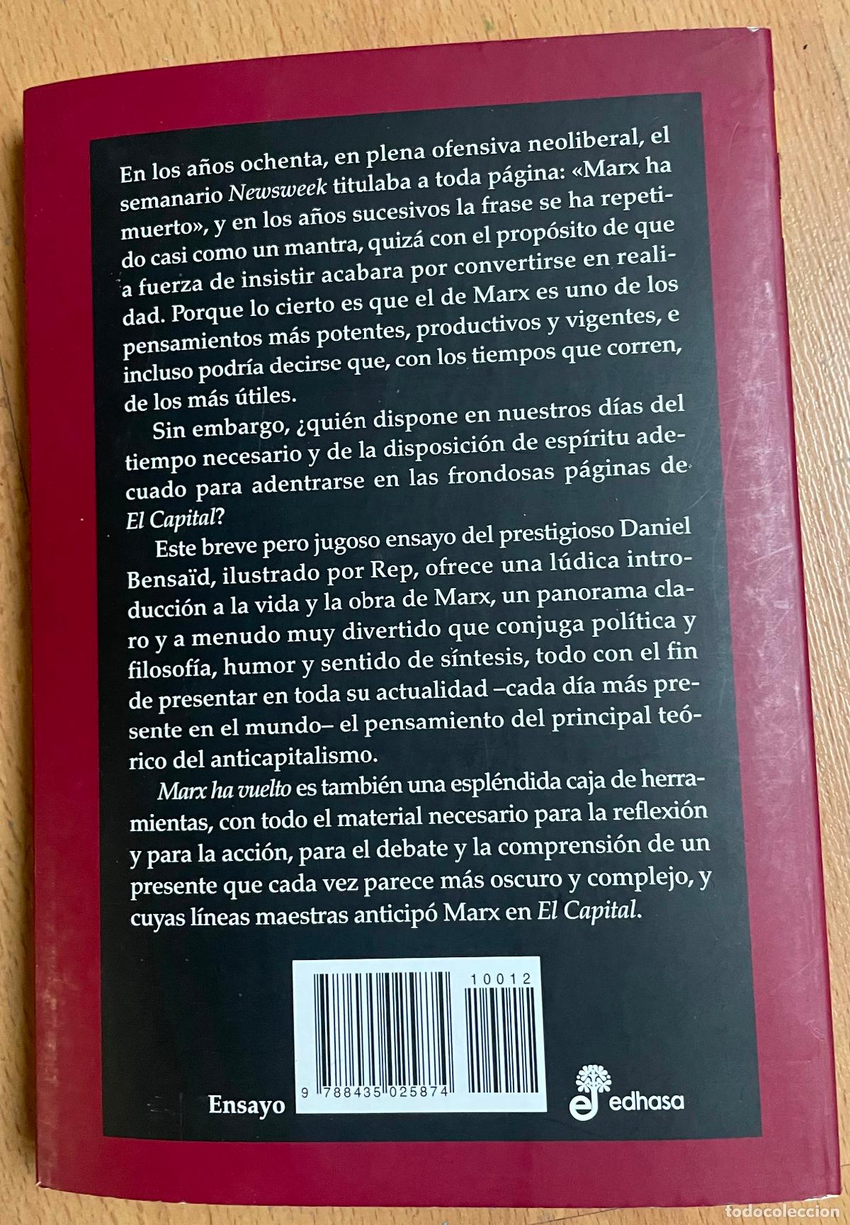 Libros de segunda mano: MARX HA VUELTO, Daniel Bensaid - Foto 2