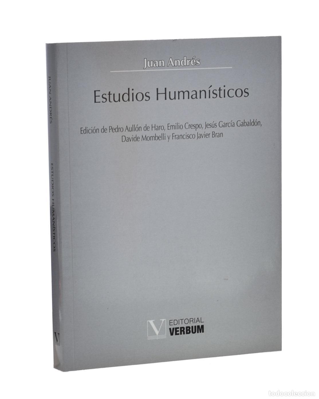 Libros de segunda mano: ESTUDIOS HUMAN&Iacute;STICOS - ANDR&Eacute;S, Juan - Foto 1