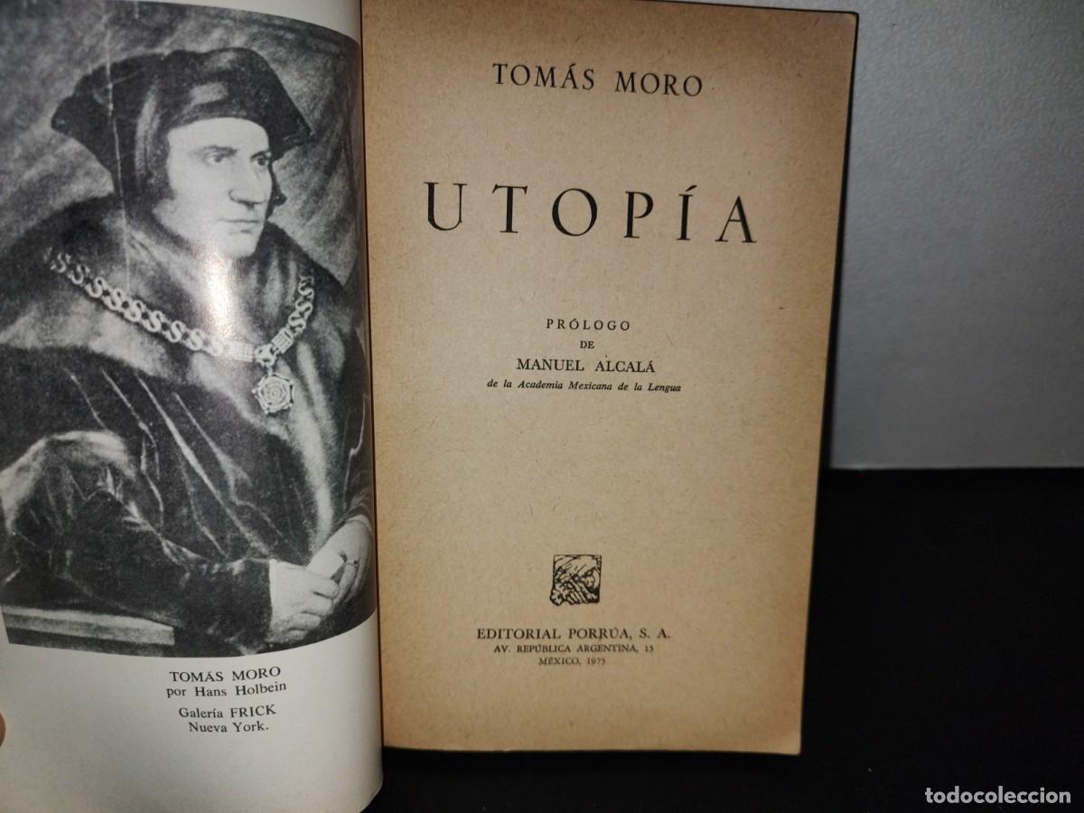 Libros de segunda mano: 125- UTOP&Iacute;A - TOM&Aacute;S MORO - EDITORIAL PORR&Uacute;A - 1975 - Foto 3
