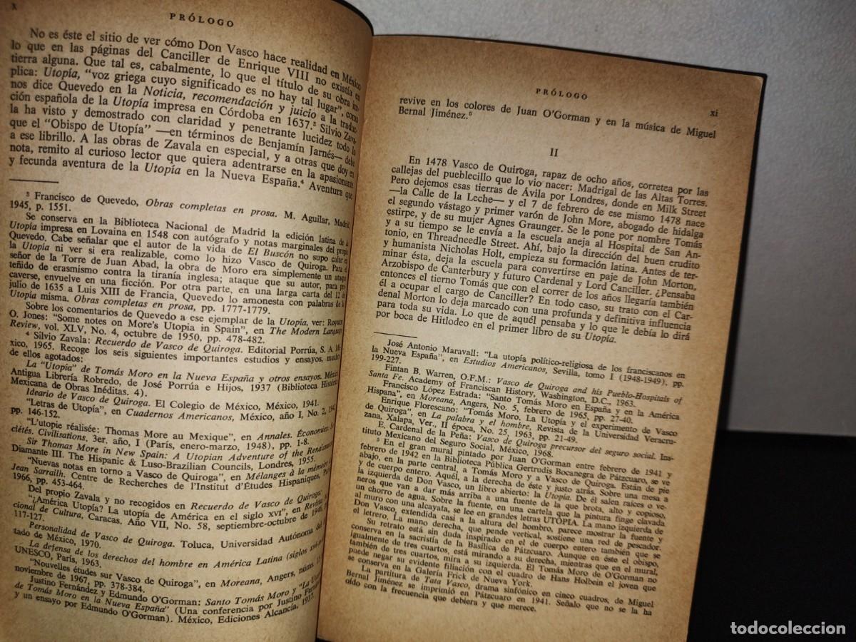 Libros de segunda mano: 125- UTOP&Iacute;A - TOM&Aacute;S MORO - EDITORIAL PORR&Uacute;A - 1975 - Foto 6
