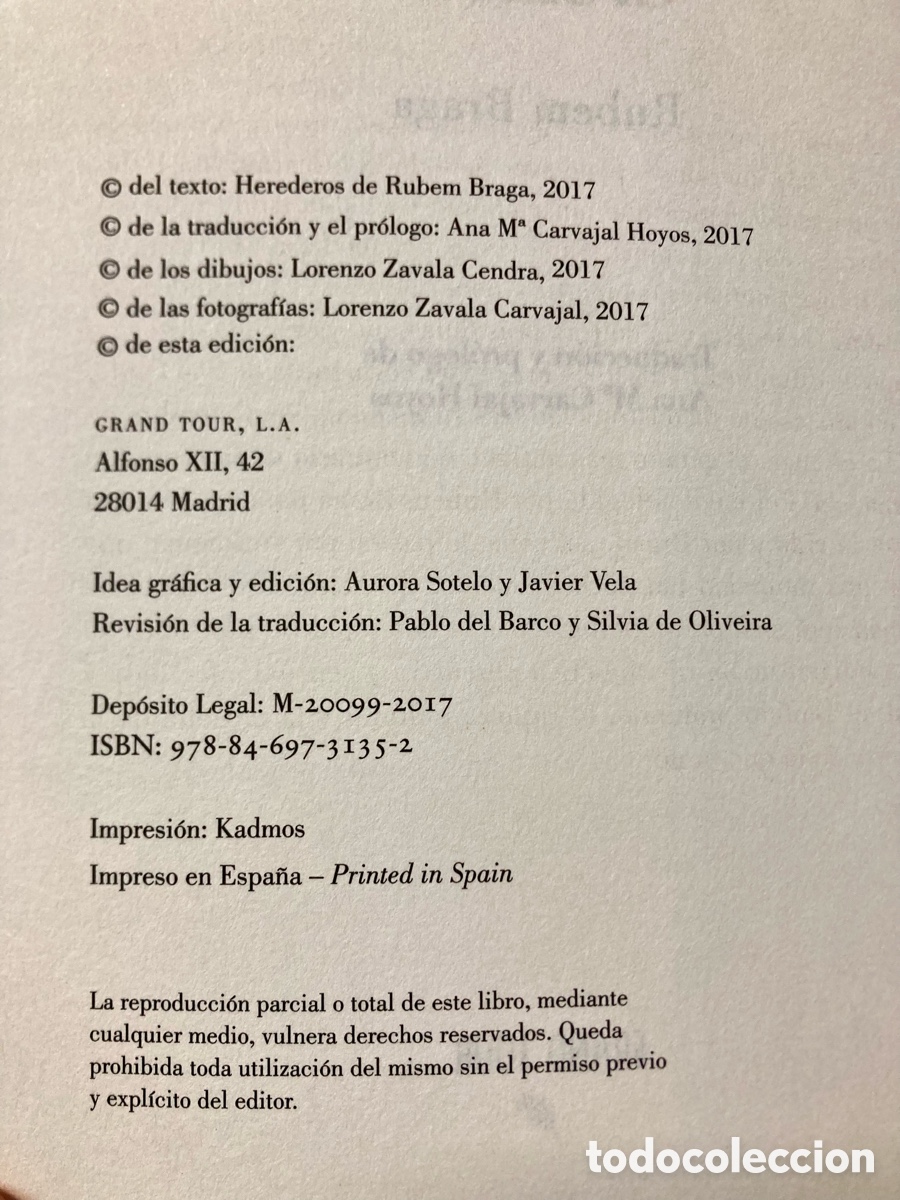 Libros de segunda mano: &ldquo;CRONICAS&rdquo; RUBEM BRAGA 2017 - Foto 3