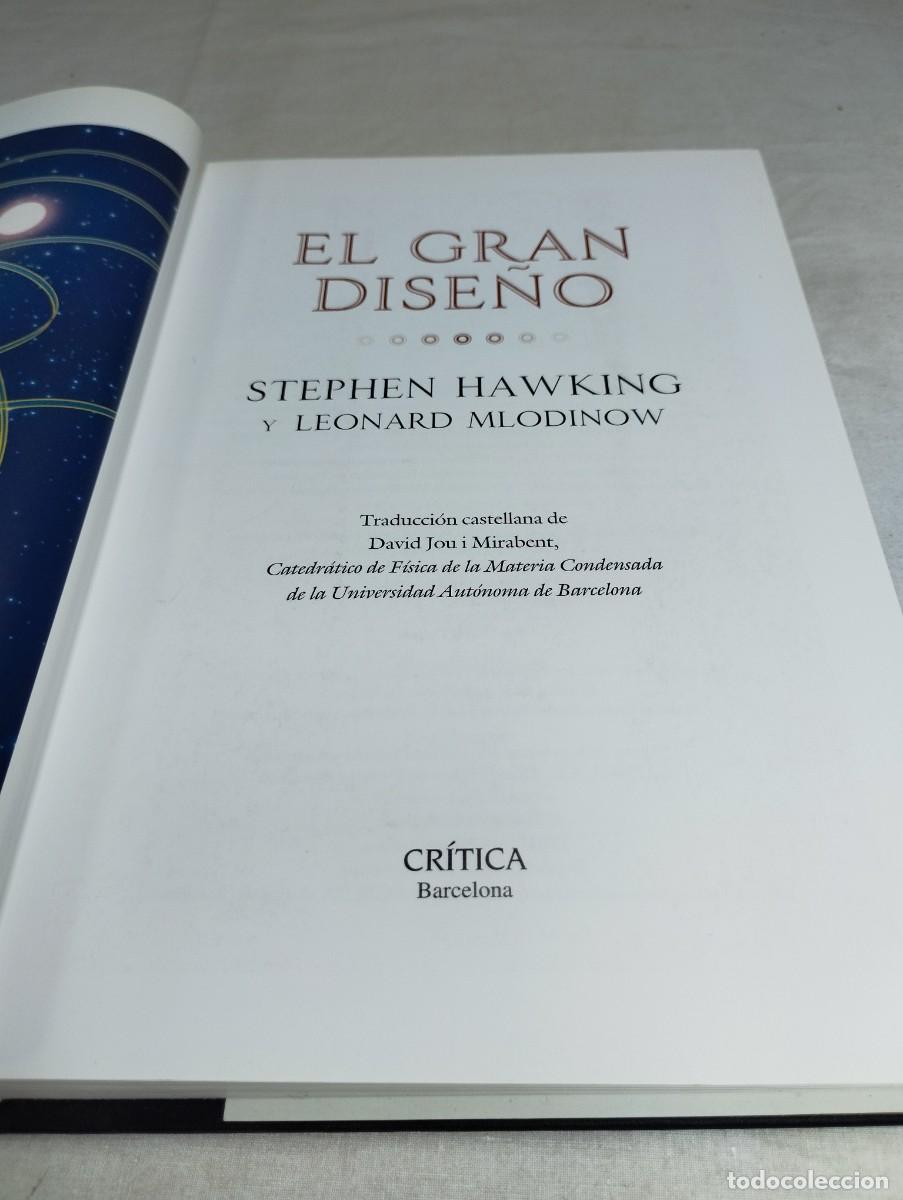 Libros de segunda mano: El gran dise&ntilde;o. Stephen Hawking y Leonardo Mlodinov - Foto 2