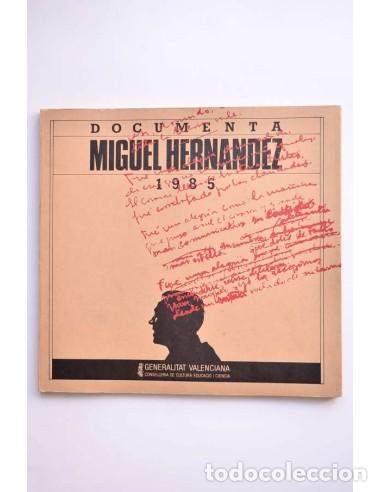 Libros de segunda mano: Documenta Miguel Hern&aacute;ndez 1985 - AUTORES VARIOS - Foto 1