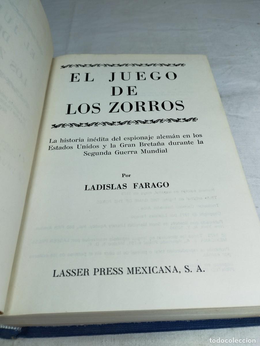 Libros de segunda mano: El juego de los zorros. Ladislas Farago. - Foto 2