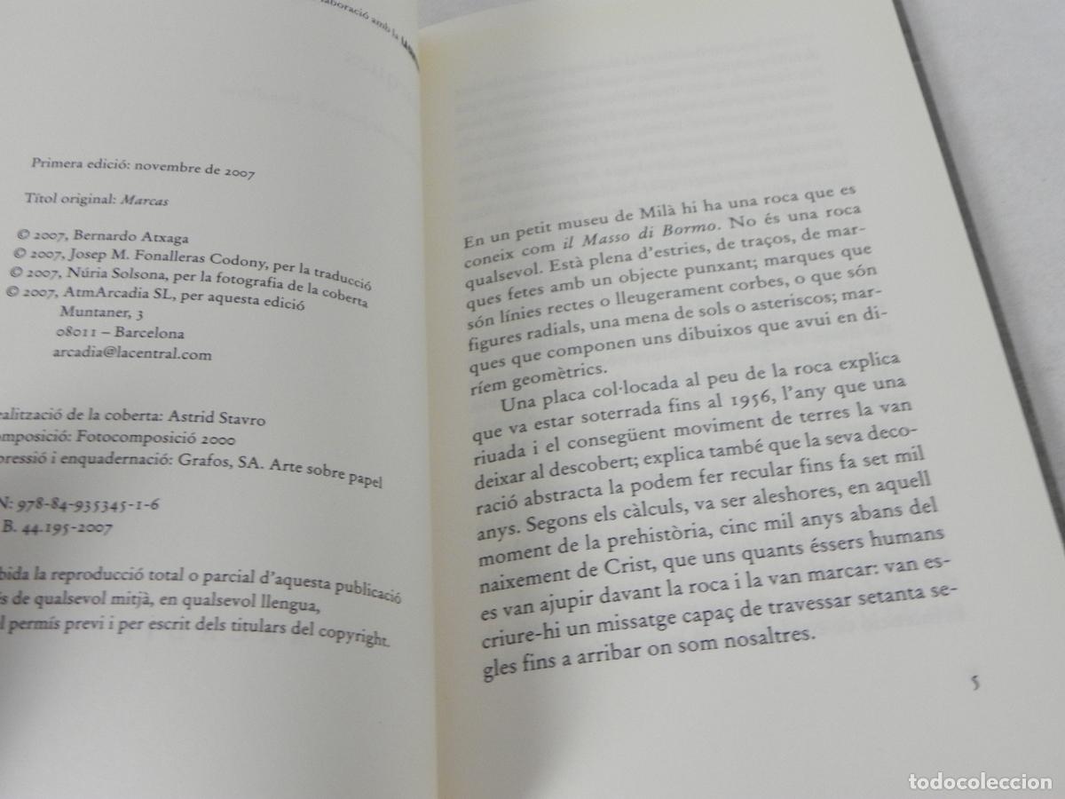 Libros de segunda mano: MARQUES (BERNARDO ATXAGA) ARCADIA-2007 1&ordf; EDICI&Oacute; (EN CATAL&Aacute;N) - Foto 3