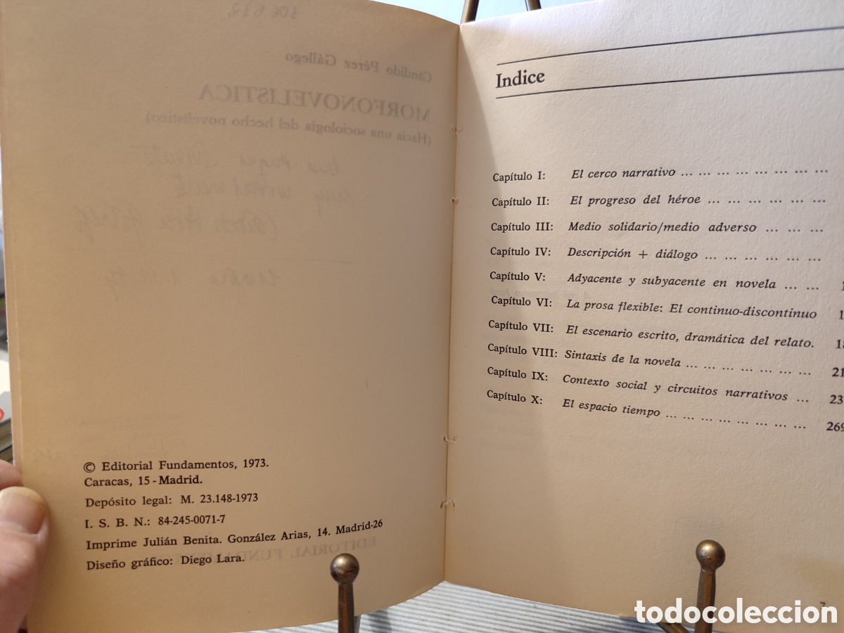 Libros de segunda mano: MORFONOVEL&Iacute;STICA. Dedicatoria del autor. - Foto 3