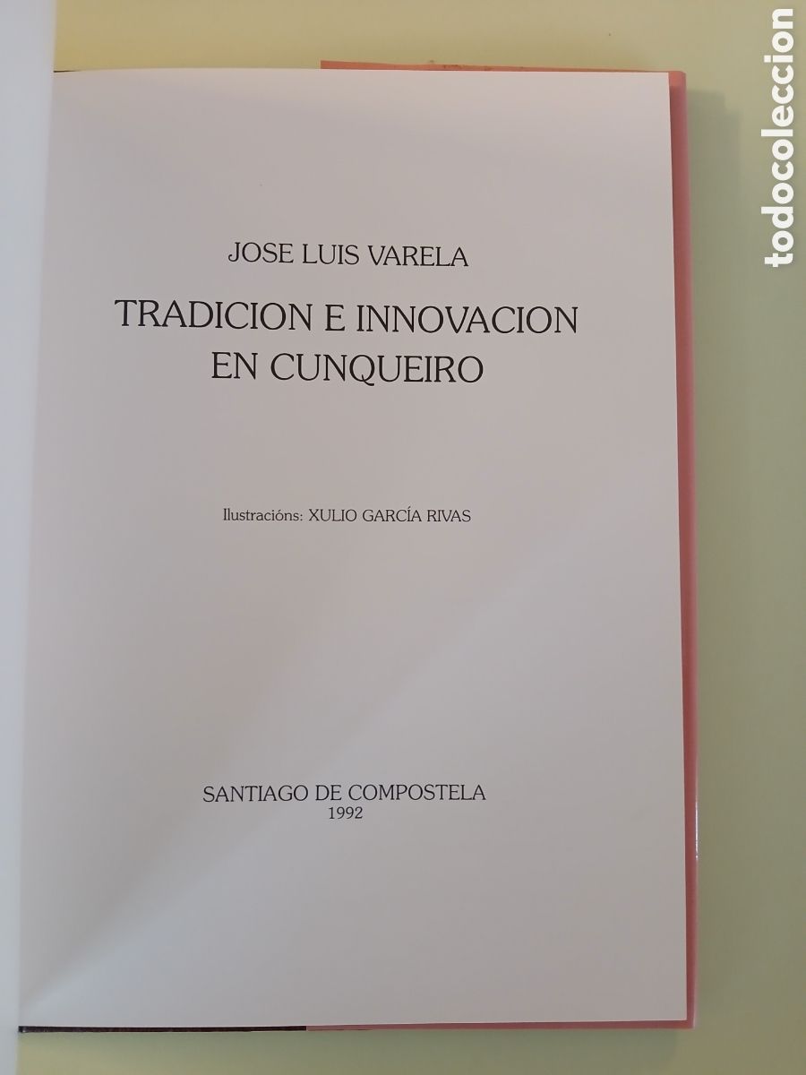 Libros de segunda mano: Tradici&oacute;n e Innovaci&oacute;n en Cunqueiro. Jose Luis Varela. - Foto 3