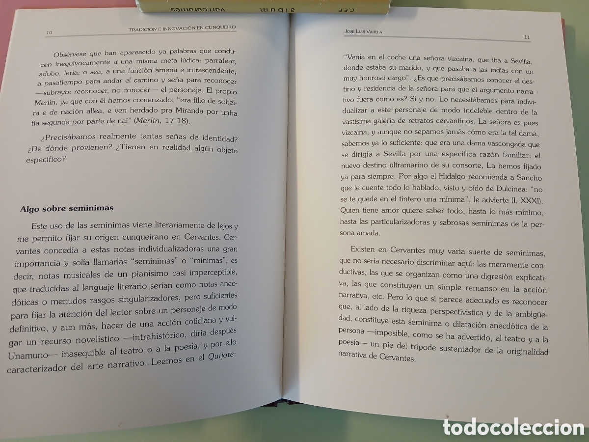 Libros de segunda mano: Tradici&oacute;n e Innovaci&oacute;n en Cunqueiro. Jose Luis Varela. - Foto 7