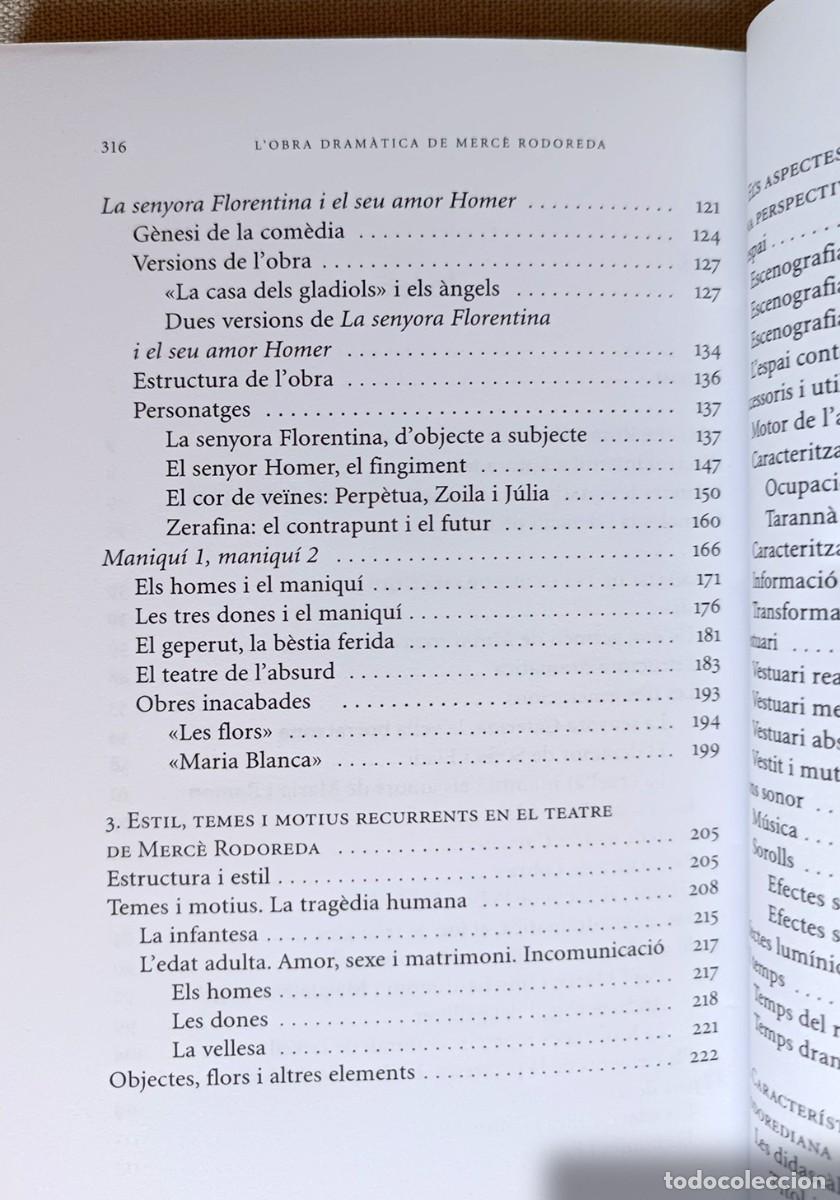 Libros de segunda mano: LOBRA DRAM&Agrave;TICA DE MERC&Egrave; RODOREDA - Foto 3