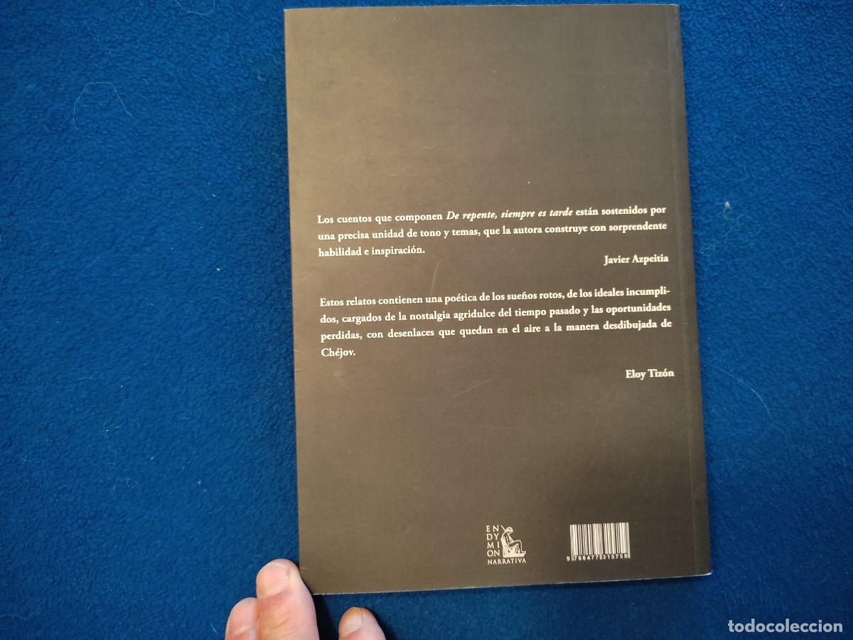 Libros de segunda mano: De Repente Siempre es Tarde In&eacute;s Montes Ediciones Endymi&oacute;n 2020 - Foto 3