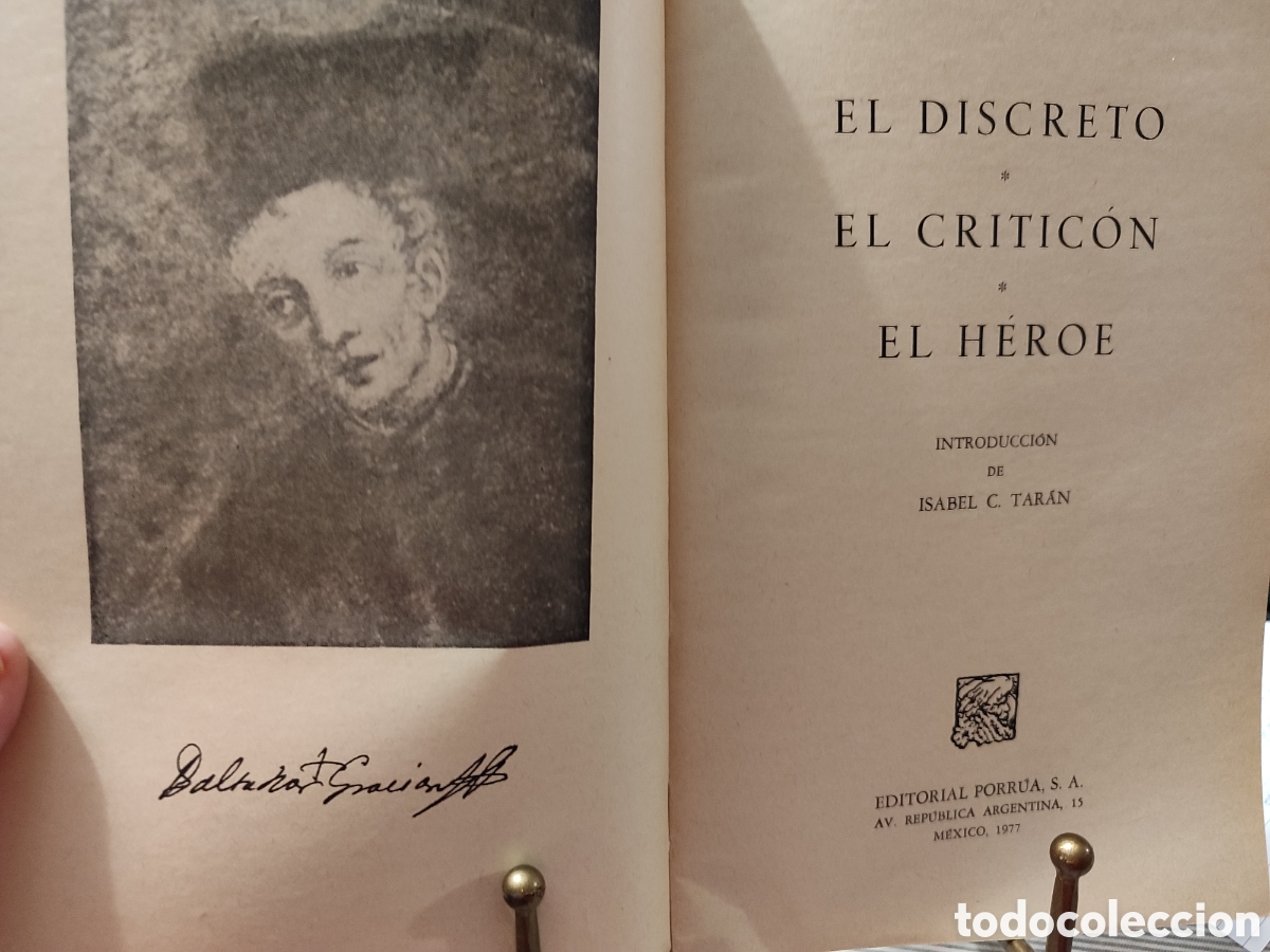 Libros de segunda mano: EL DISCRETO. EL CRITIC&Oacute;N. EL H&Eacute;ROE. Baltasar Graci&aacute;n - Foto 3