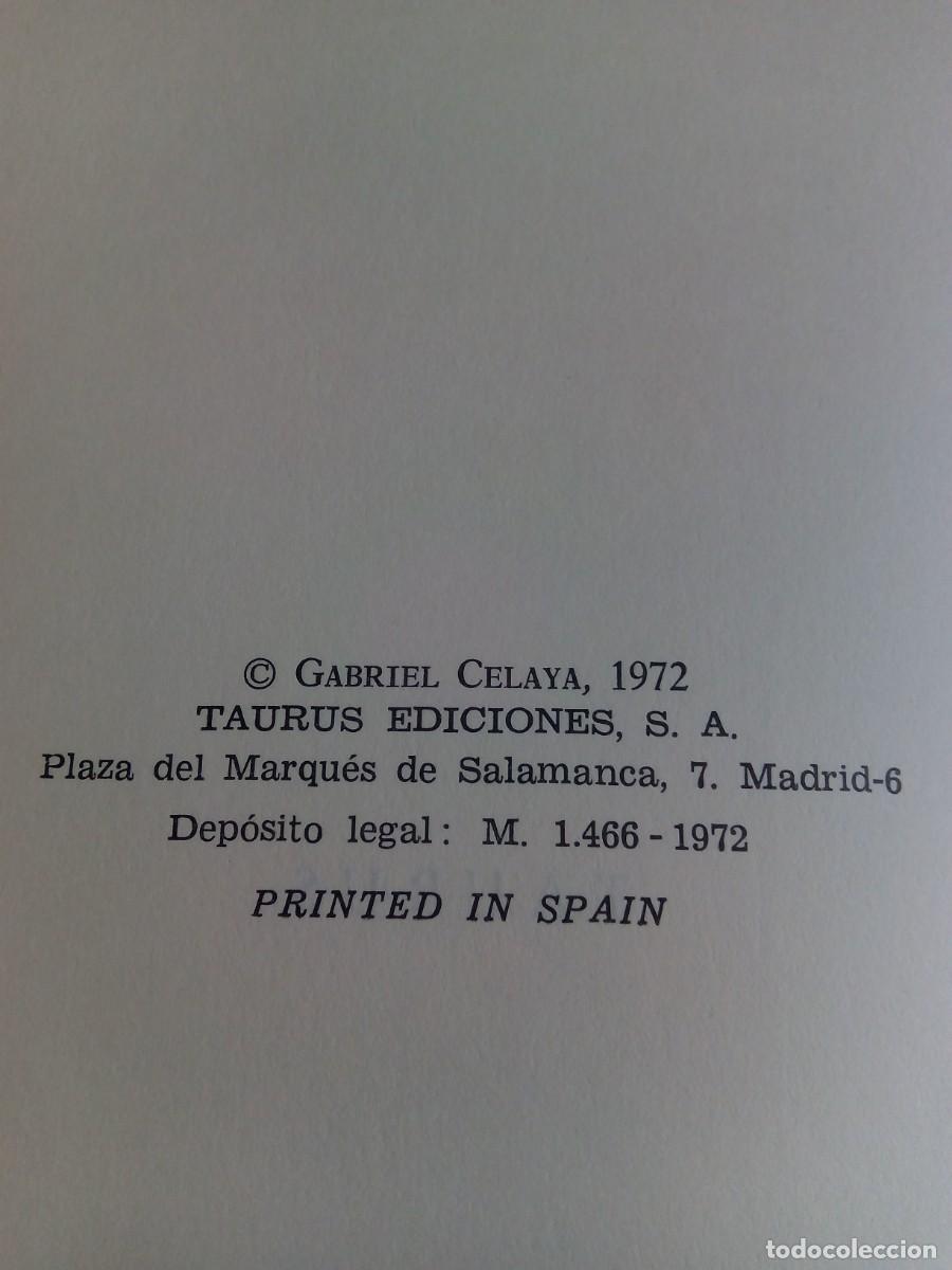 Libros de segunda mano: INQUISICI&Oacute;N DE LA POES&Iacute;A / GABRIEL CELAYA - Foto 4
