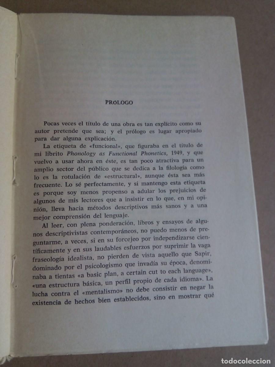 Libros de segunda mano: EL LENGUAJE DESDE EL PUNTO DE VISTA FUNCIONAL / ANDR&Eacute; MARTINET - Foto 7