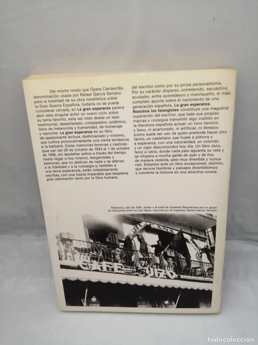 Libros de segunda mano: La gran esperanza (Dedicatoria y firma aut&oacute;grafa de autor) - Foto 2