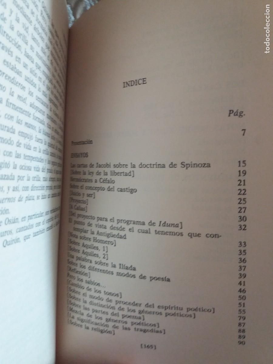 Libros de segunda mano: Ensayos Friedrich H&ouml;lderlin. Libros Hiperi&oacute;n - Foto 3
