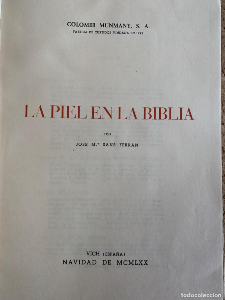 Libros de segunda mano: La Piel en la Biblia (Bols 35) - Foto 2