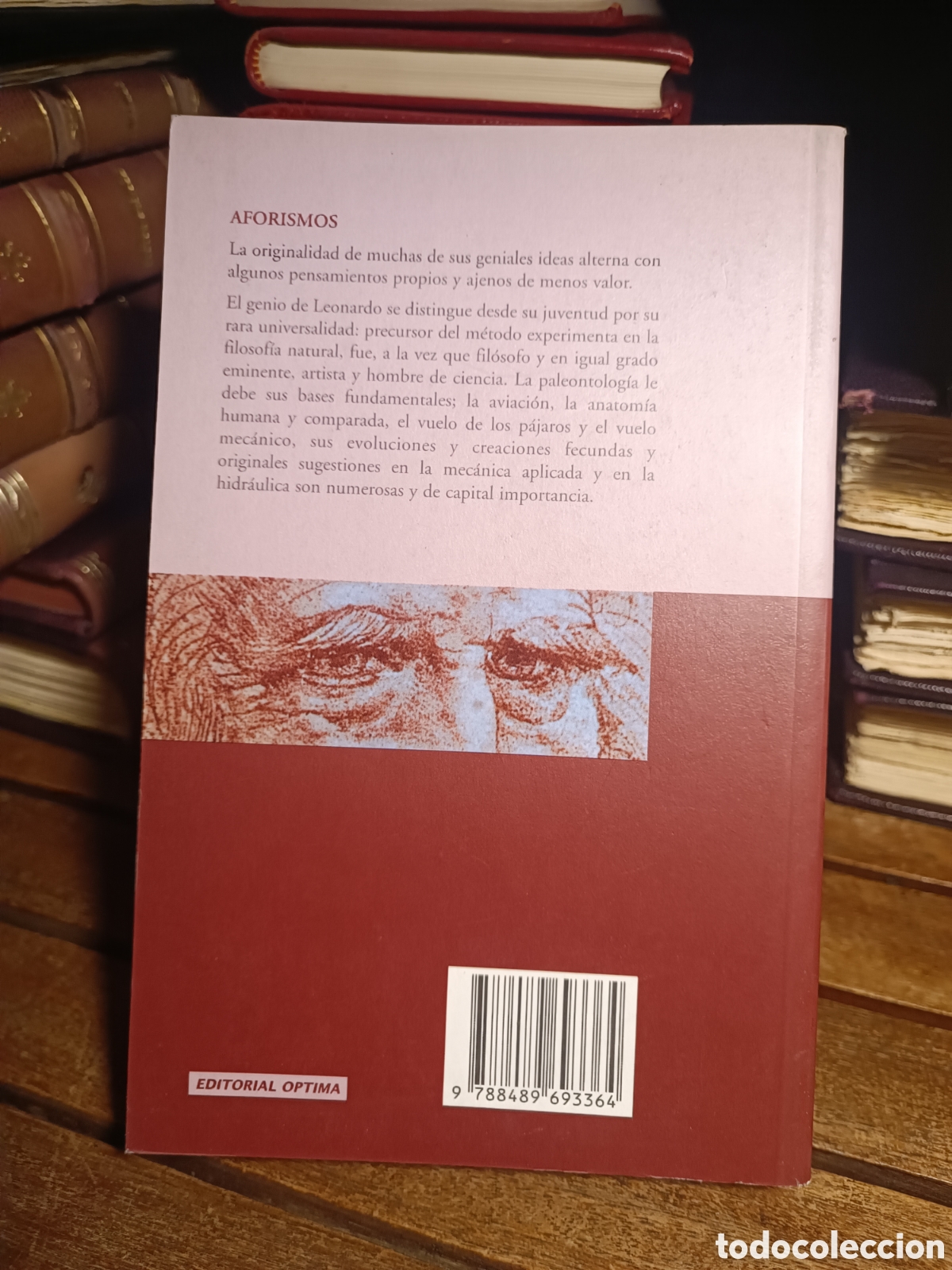 Libros de segunda mano: Aforismos Leonardo da Vinci, Optima, 1997 - Foto 2