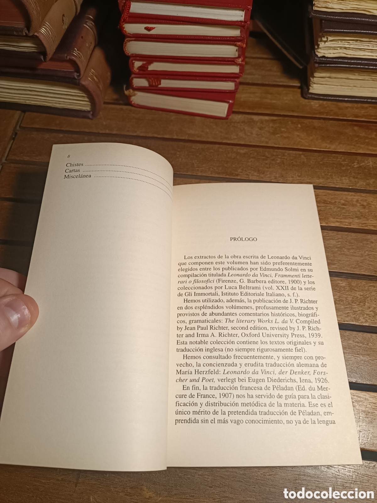 Libros de segunda mano: Aforismos Leonardo da Vinci, Optima, 1997 - Foto 4