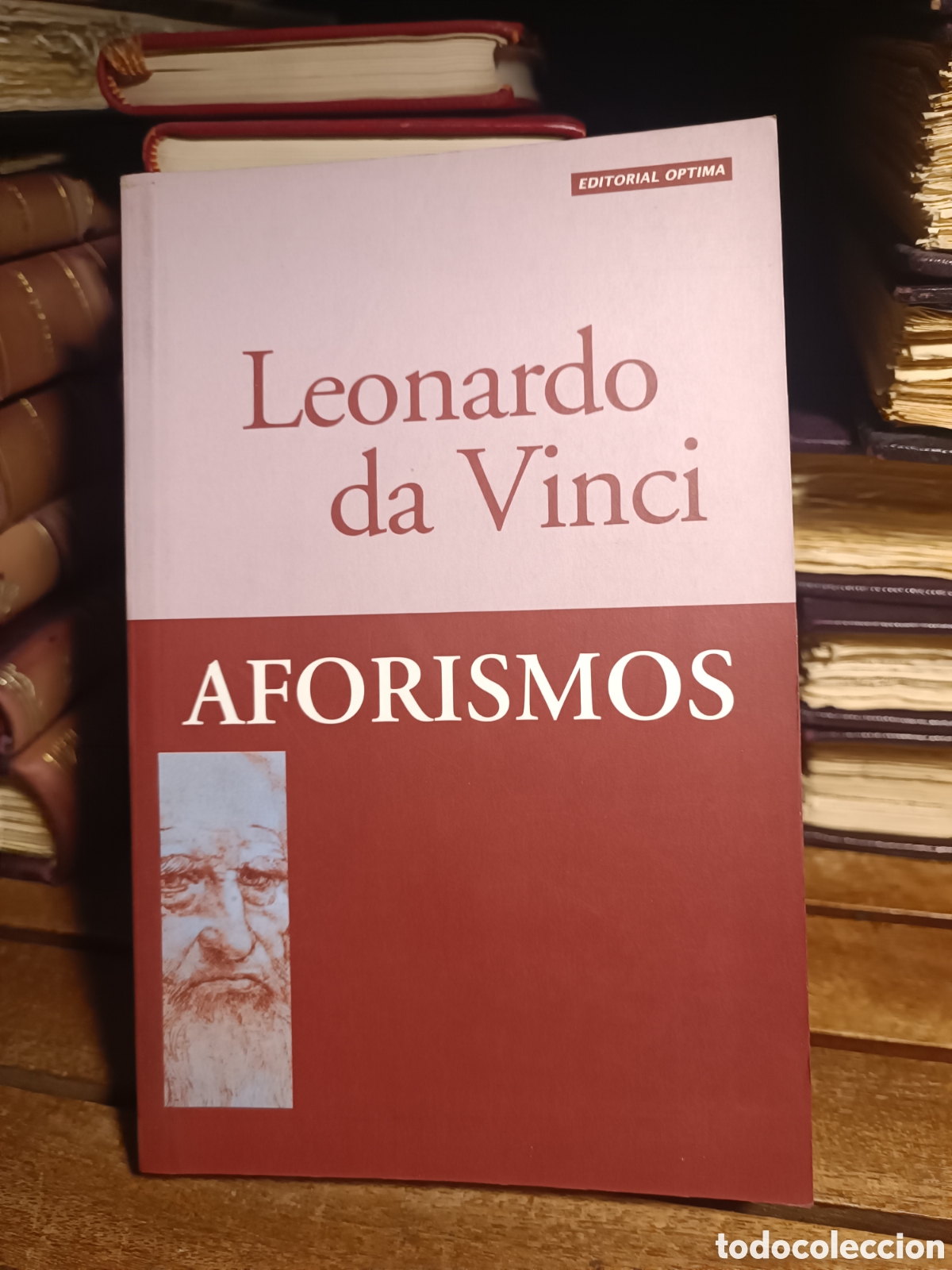 Libros de segunda mano: Aforismos Leonardo da Vinci, Optima, 1997 - Foto 1