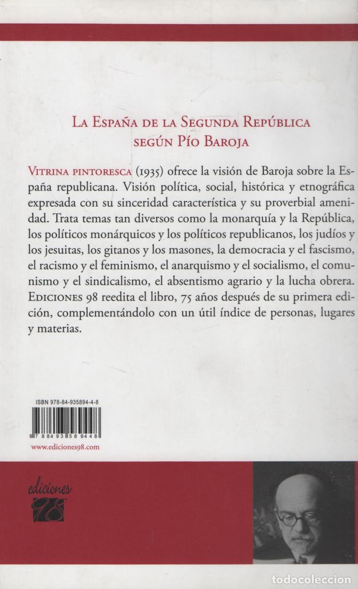 Libros de segunda mano: Vitrina pintoresca. P&iacute;o Baroja. Ediciones 98. 2010. - Foto 2