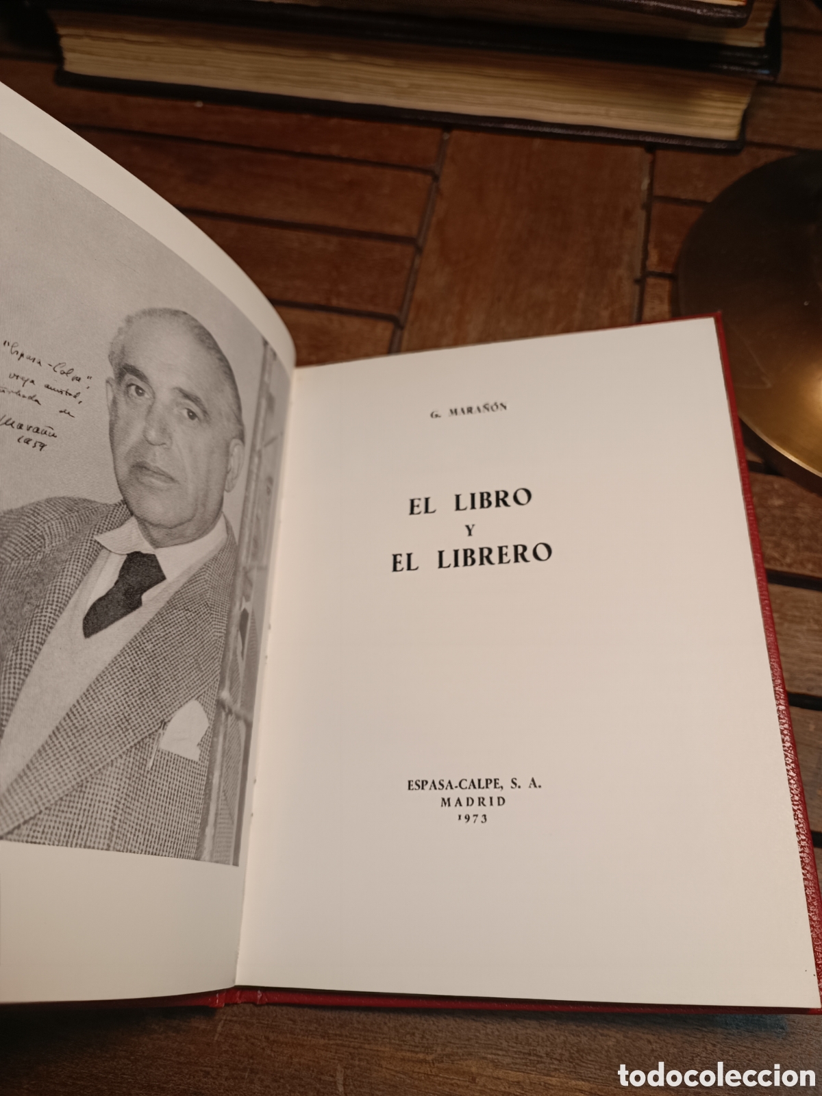 Libros de segunda mano: Gregorio MARA&Ntilde;&Oacute;N EL LIBRO Y EL LIBRERO ESPASA CALPE 1973 casa del libro - Foto 5