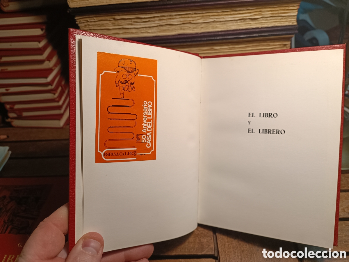 Libros de segunda mano: Gregorio MARA&Ntilde;&Oacute;N EL LIBRO Y EL LIBRERO ESPASA CALPE 1973 casa del libro - Foto 6