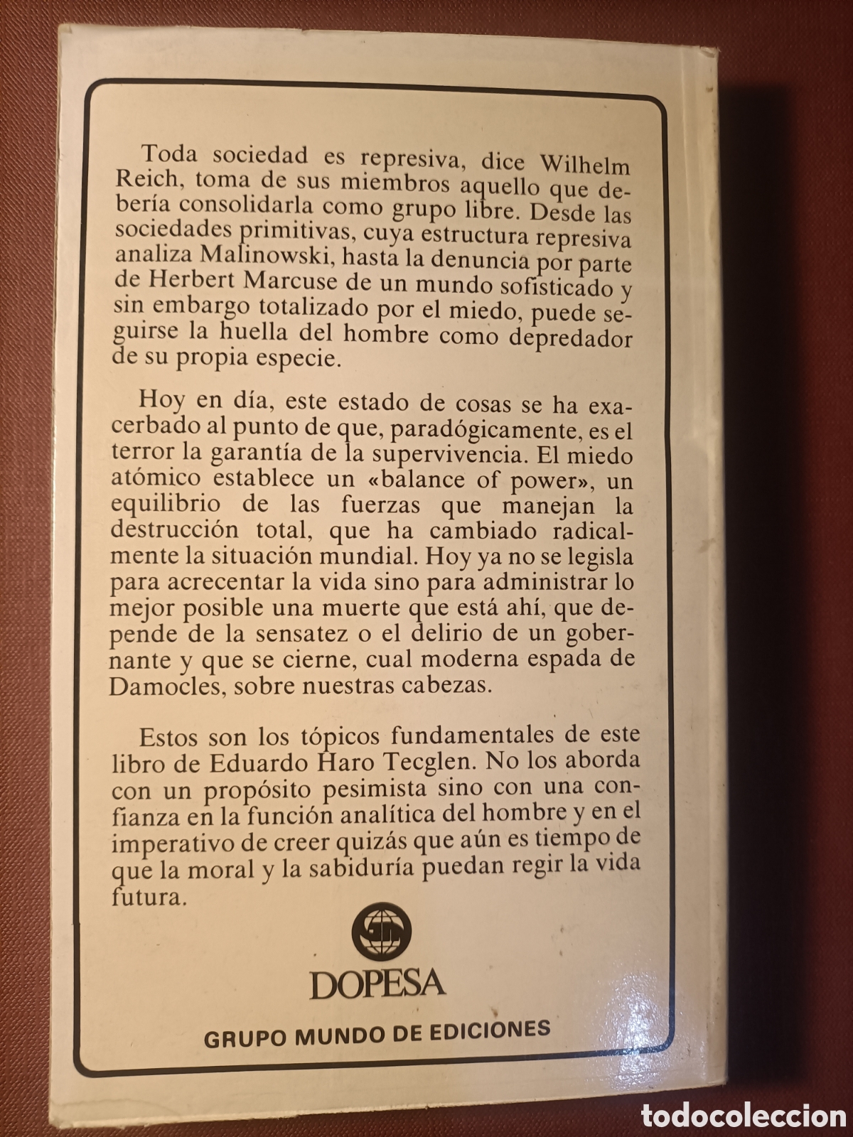 Libros de segunda mano: SOCIEDAD Y TERROR. EDUARDO HARO TECGLEN. 2&ordf; EDIC. 1977 - Foto 3