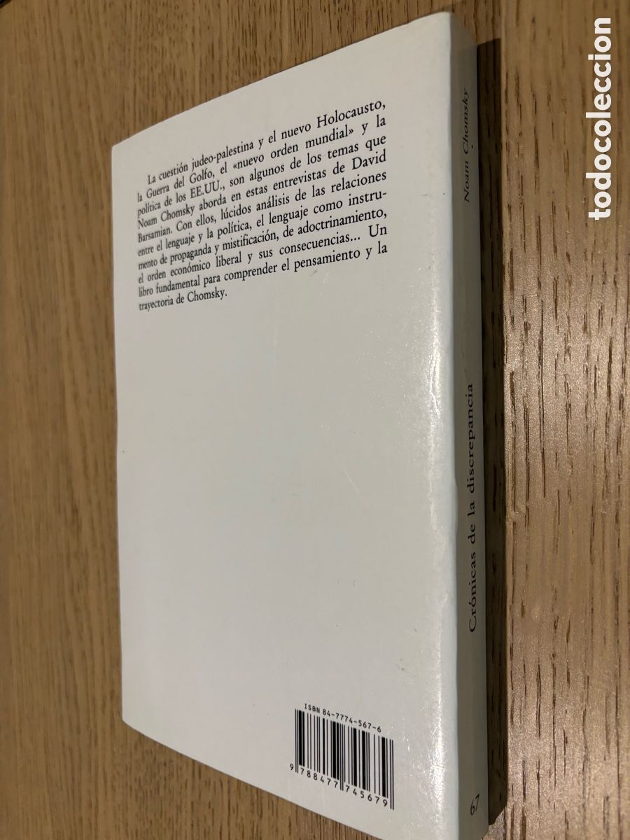 Libros de segunda mano: CR&Oacute;NICAS DE LA DISCREPANCIA. NOAM CHOMSKY. EDITORIAL VISOR. 1999 - Foto 7